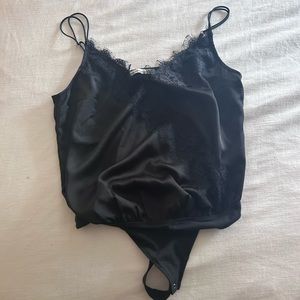 Abercrombie Lace Satin Bodysuit